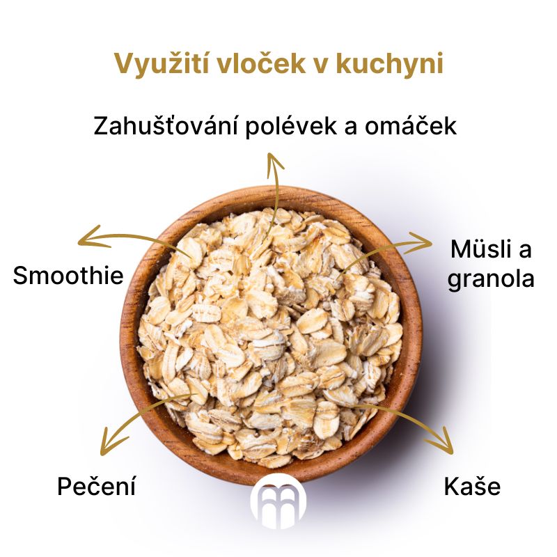 Využití vloček v kuchyni